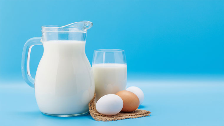 Молоко та яйця &mdash; продукти, які можуть подразнювати шлунок під час розладів травлення
